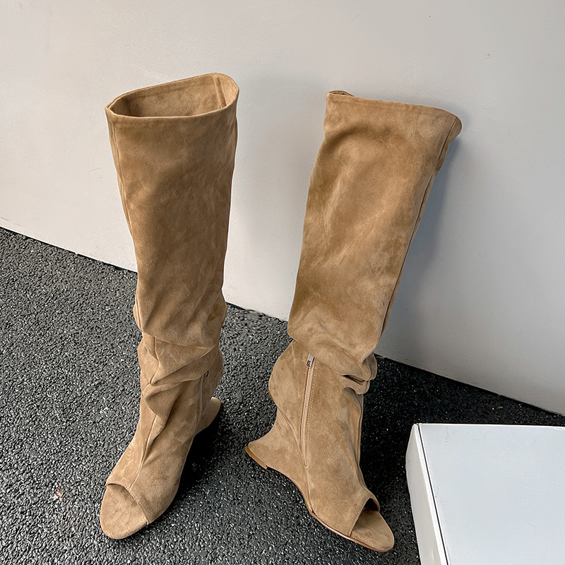 AIYKAZYSDL Strange Wedge Heel  - Boot Sock Slouchy recension och pris