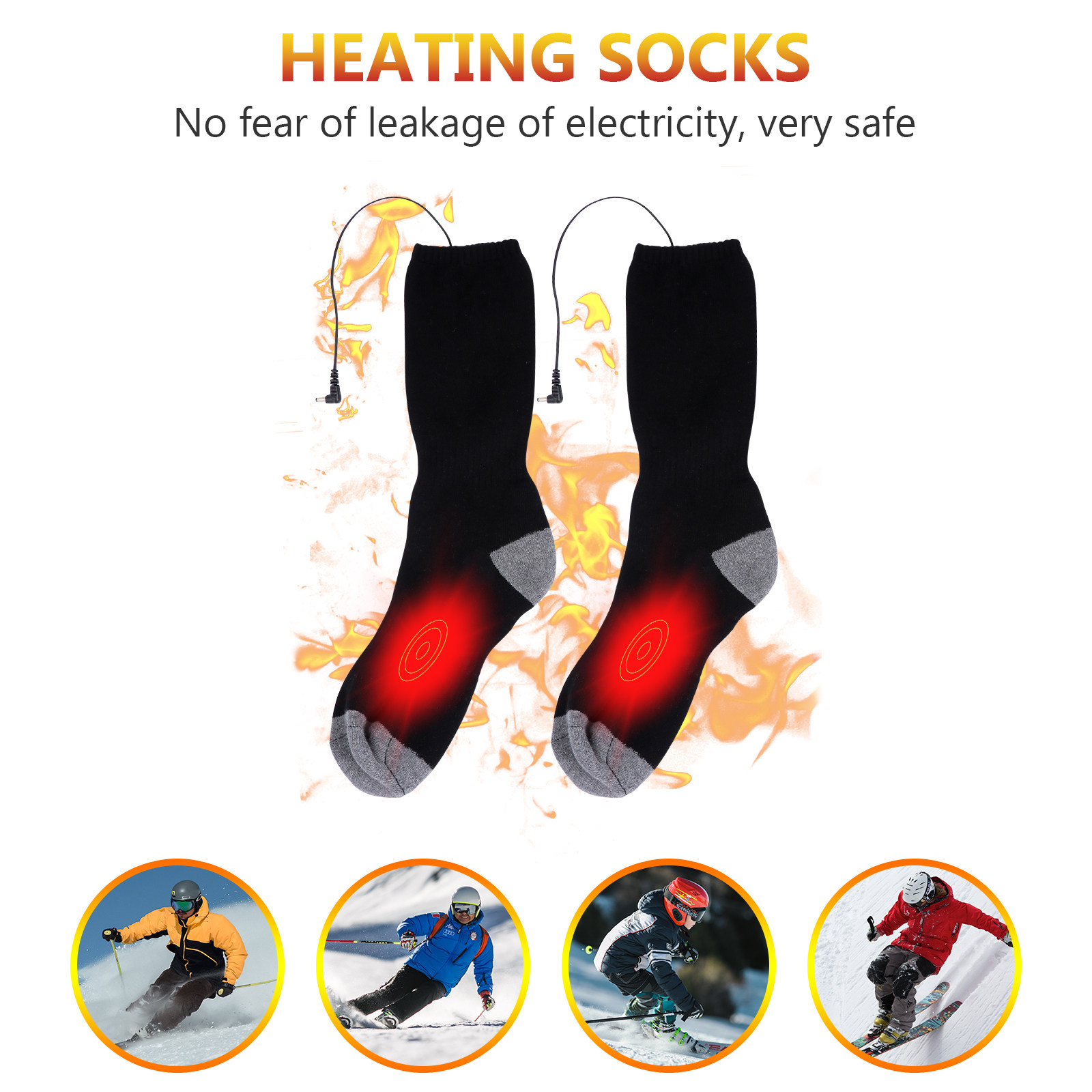 1Set Heating Socks USB Powered - Thermal Sock Winter recension och pris