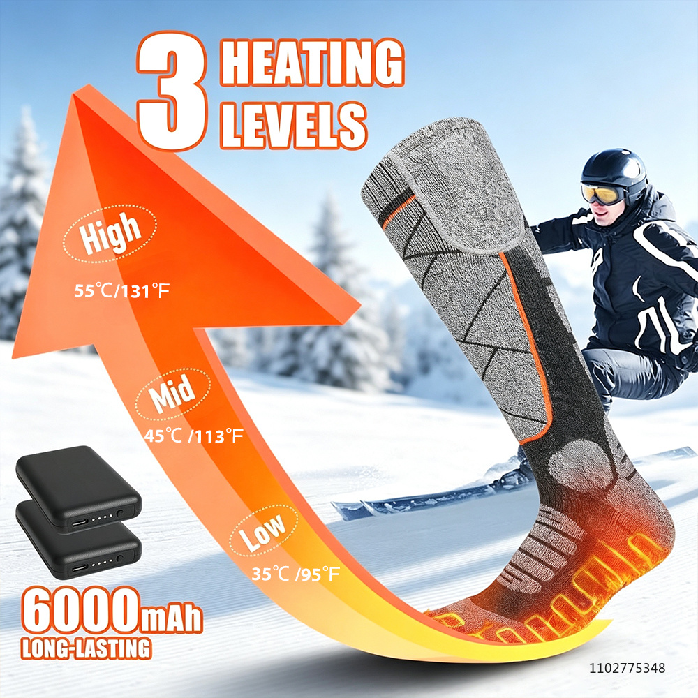 New Heated Socks Rechargeable  - Thermal Sock Winter recension och pris