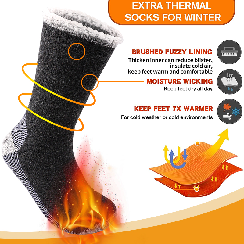 1 Pair Mens Merino Wool Warm S - Wool Hiking Sock recension och pris